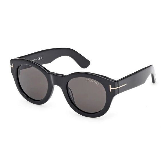 NEW TOM FORD SUNGLASSES, TOM FORD UNISEX BLACK AVIATOR TF1212 01A, FT1212 01A - Picture 1 of 3